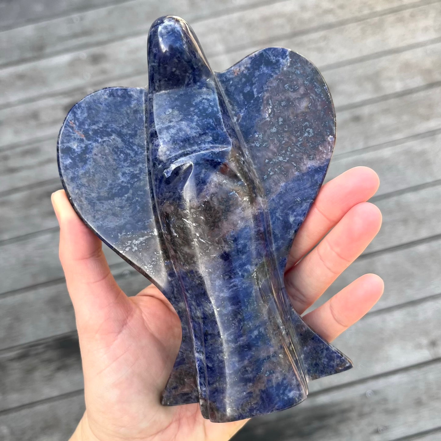 Sodalite XL Angel Crystal - Insight, Calm, Grounding