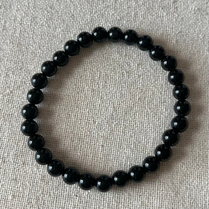 Obsidian 6mm Beaded Bracelet - Protection