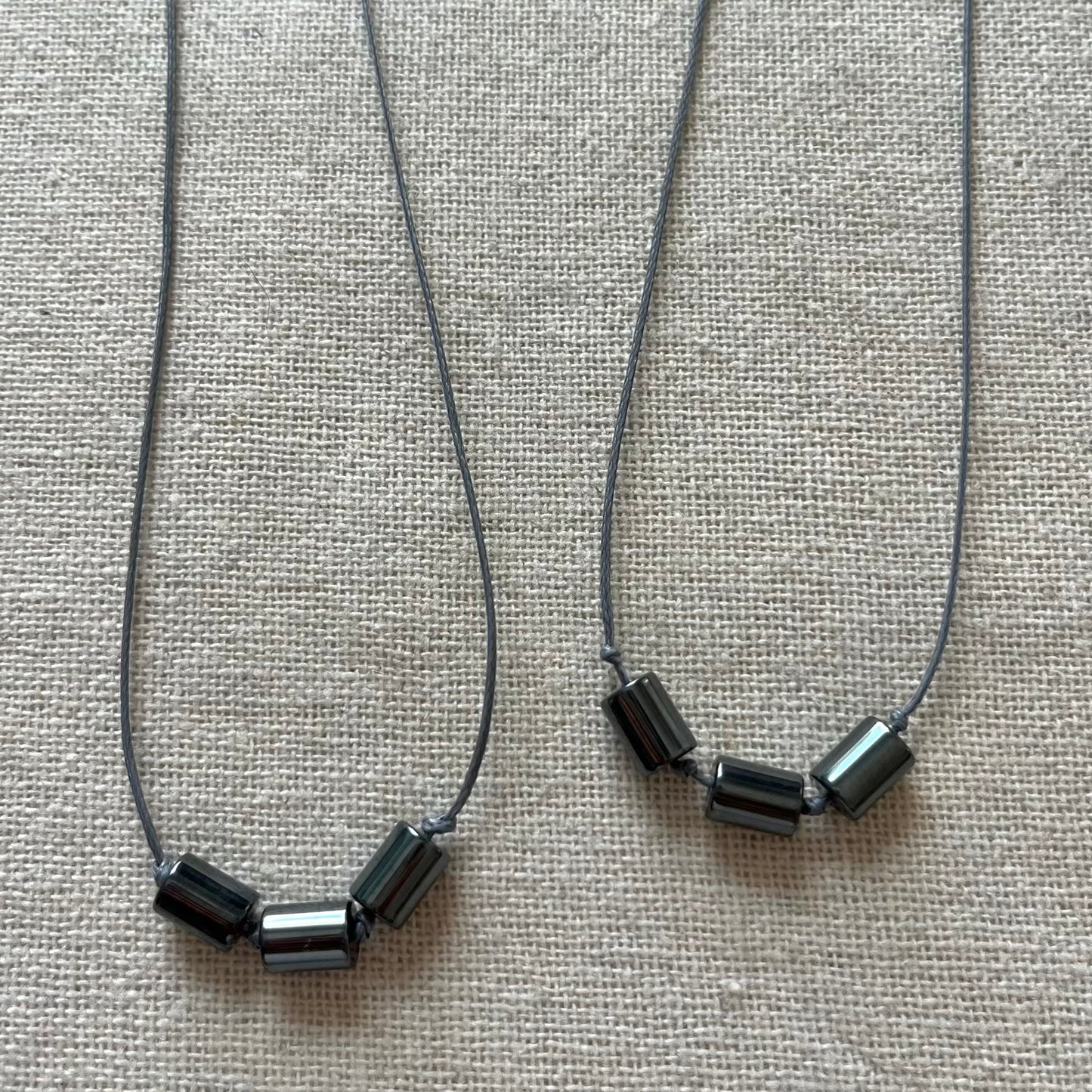 Sacred Cord Necklace - Black Hematite