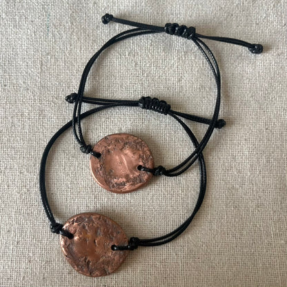 Copper Oval Cord Bracelet - Creativity, Motivation