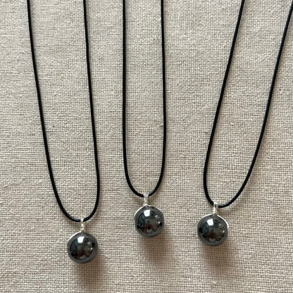 Sphere Pendant - Hematite