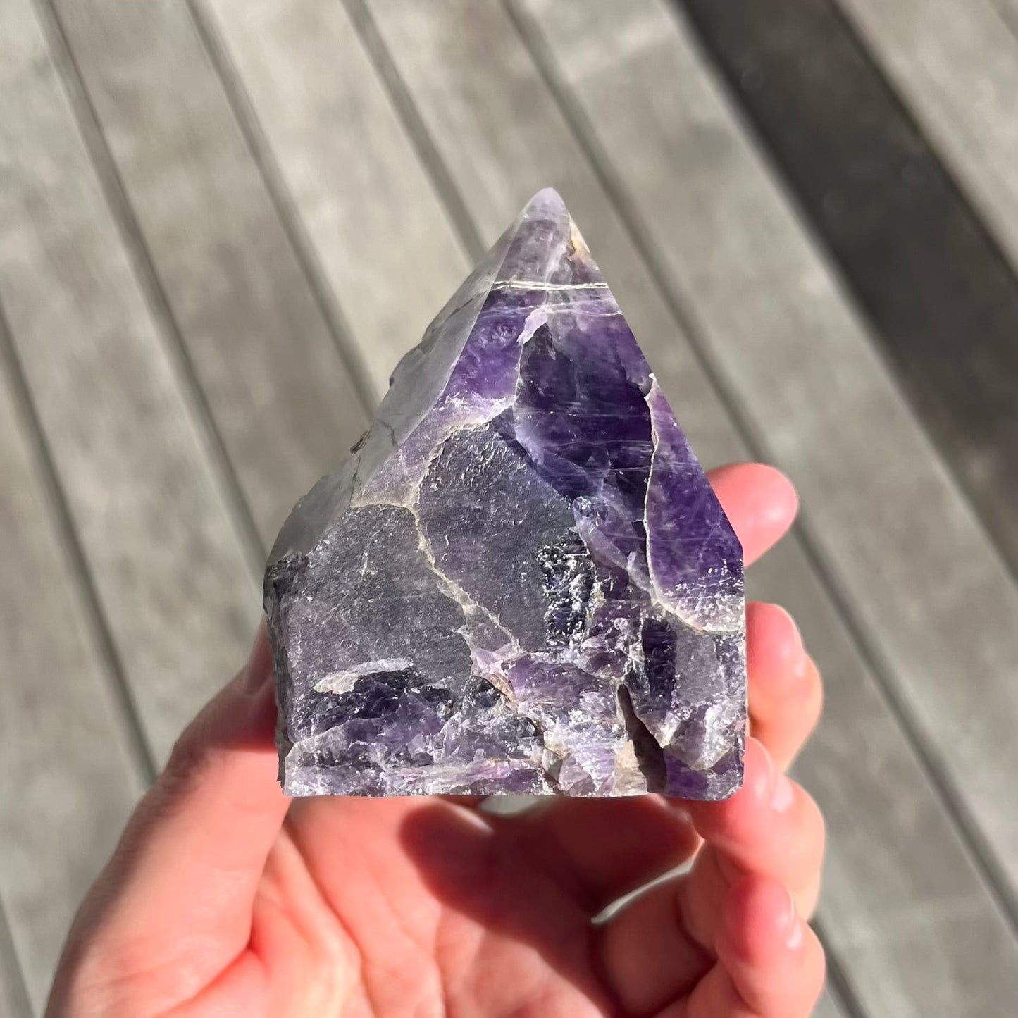 Amethyst Raw Point Crystal -Spirit, Calm, Balance