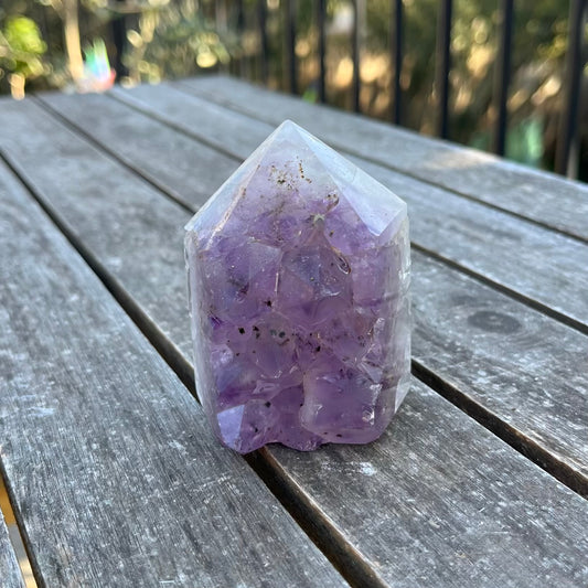 Amethyst Medium Cluster Point Crystal - Peace, Intuition, Protection