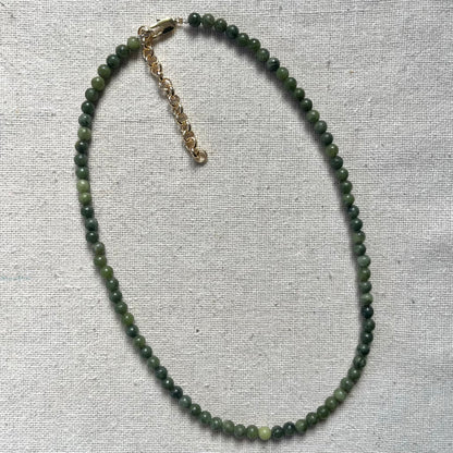 Serpentine 4mm Beaded Necklace - Transformation