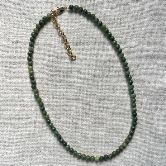 Serpentine 4mm Beaded Necklace - Transformation