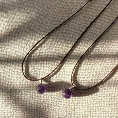 Sphere Pendant - Amethyst