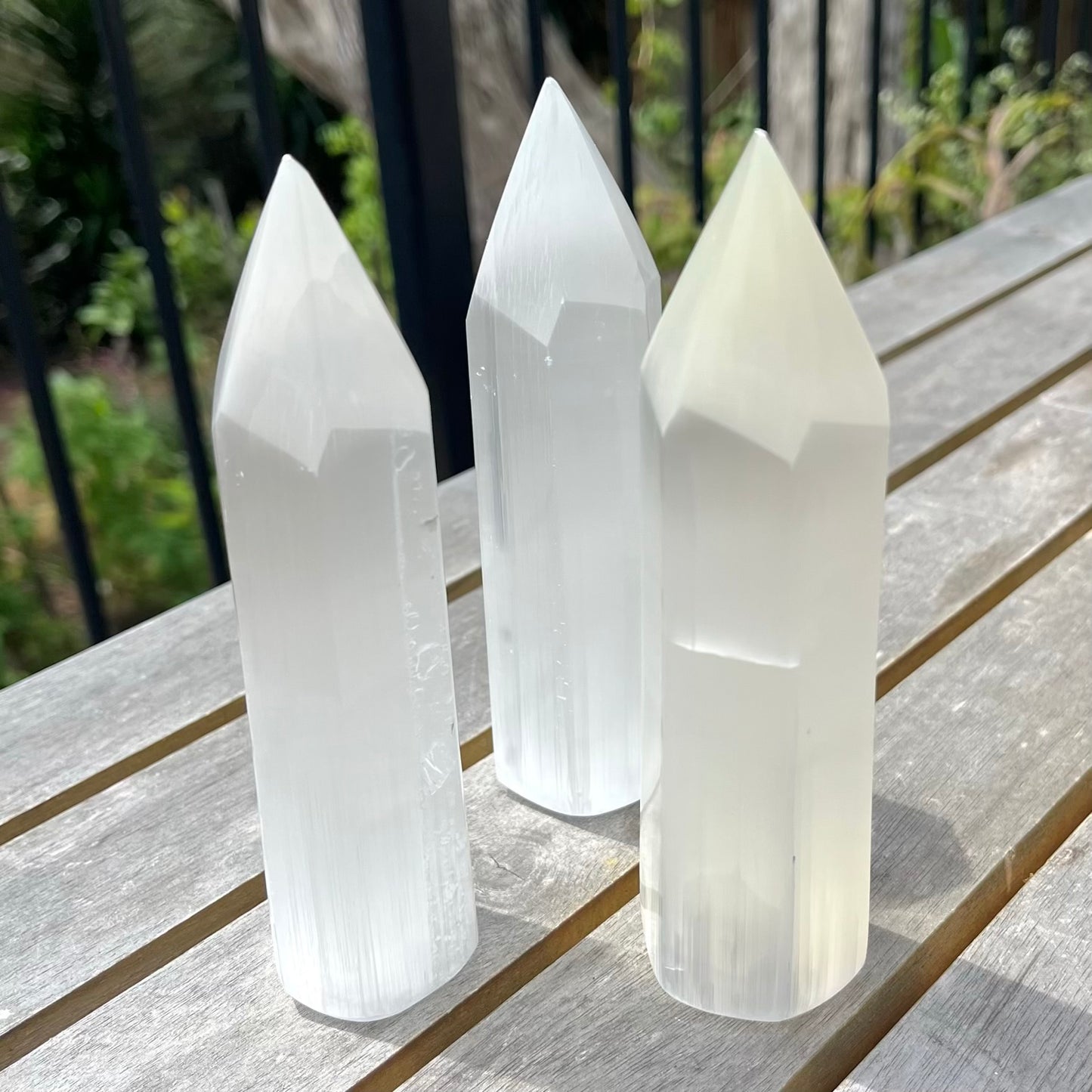 Selenite Large Point Crystal - High Vibe, Protection, Spiritual Connection