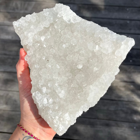 Apophyllite XL Cluster Crystal - Spiritual Clarity, Uplifting
