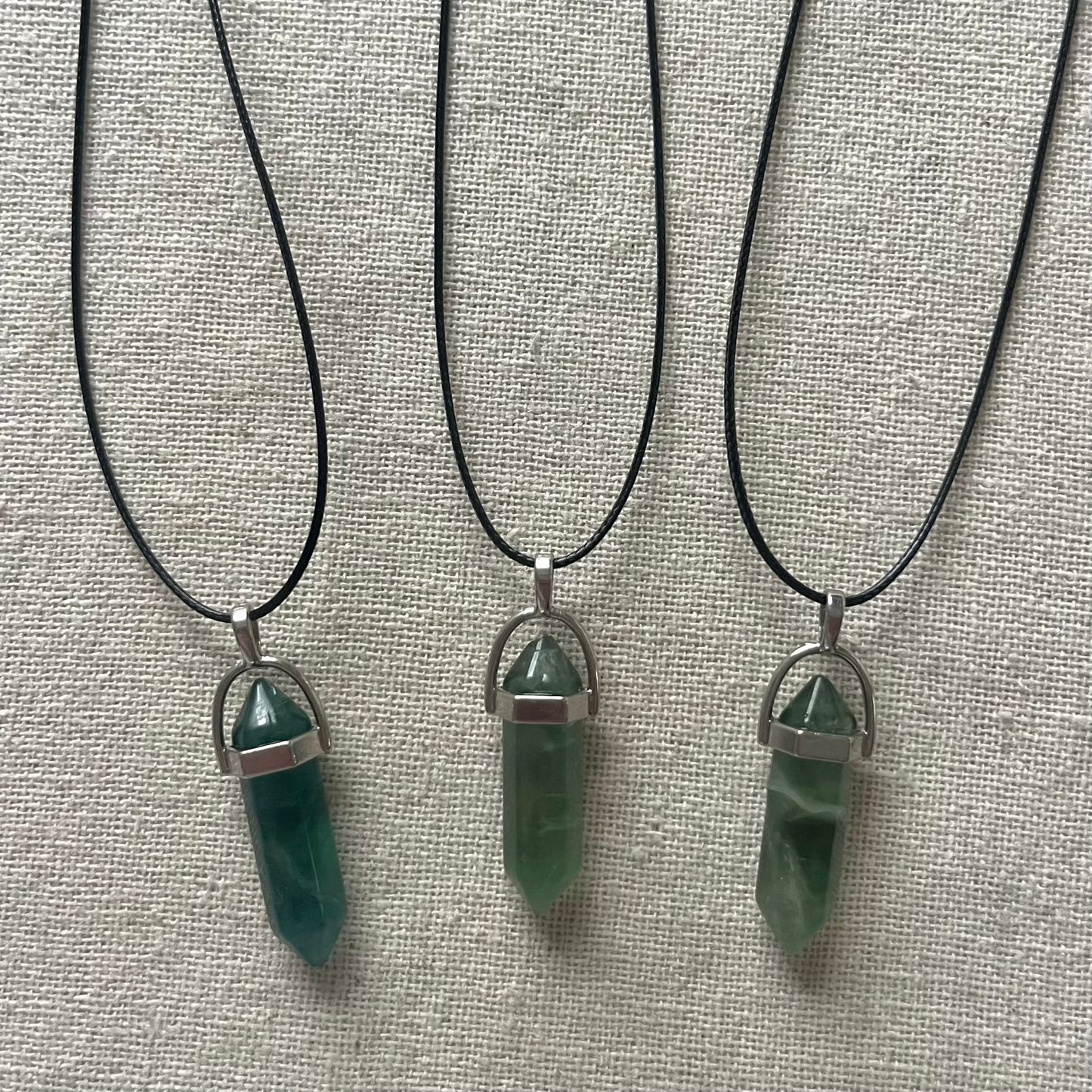 Energy Point Pendant - Green Fluorite