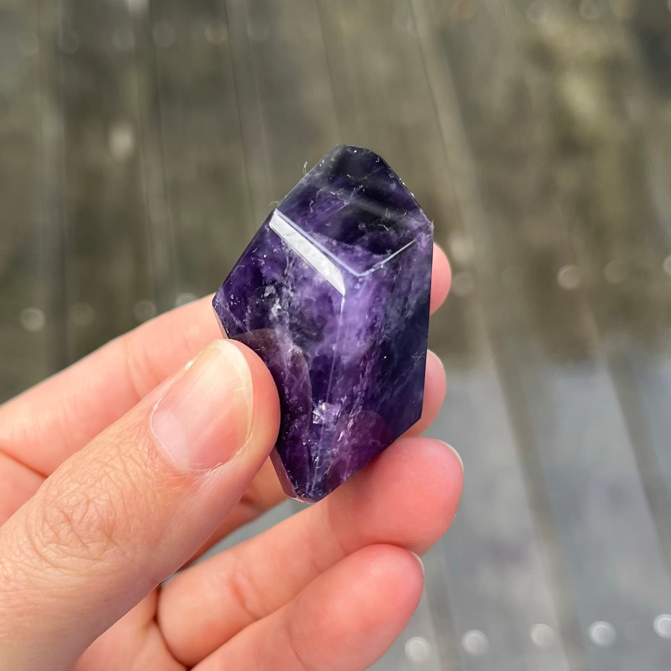 Amethyst Faceted Small Crystal - Calming, Protective, Balancing