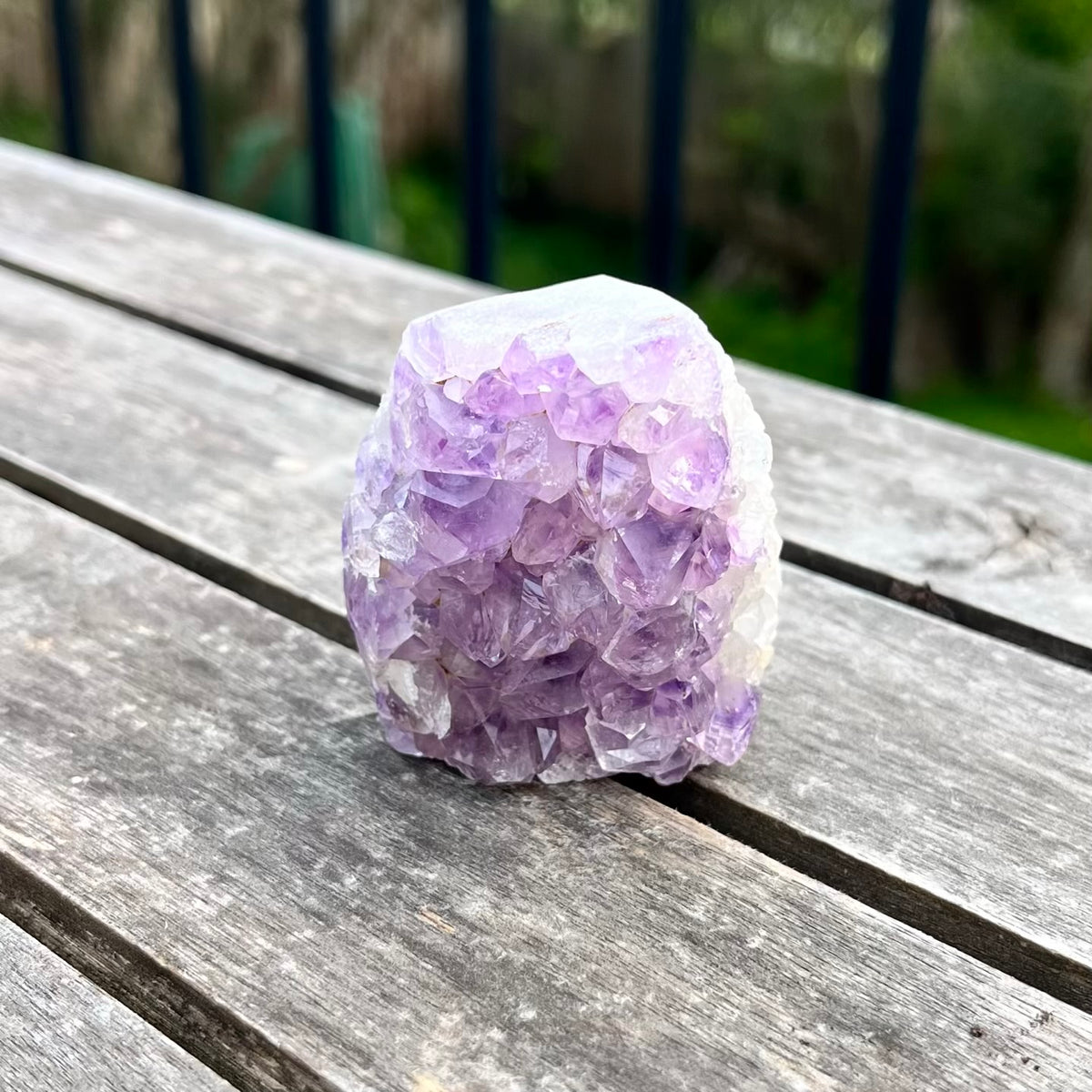 Amethyst Small Base-Cut Crystal -  Calm, Protection & Balance
