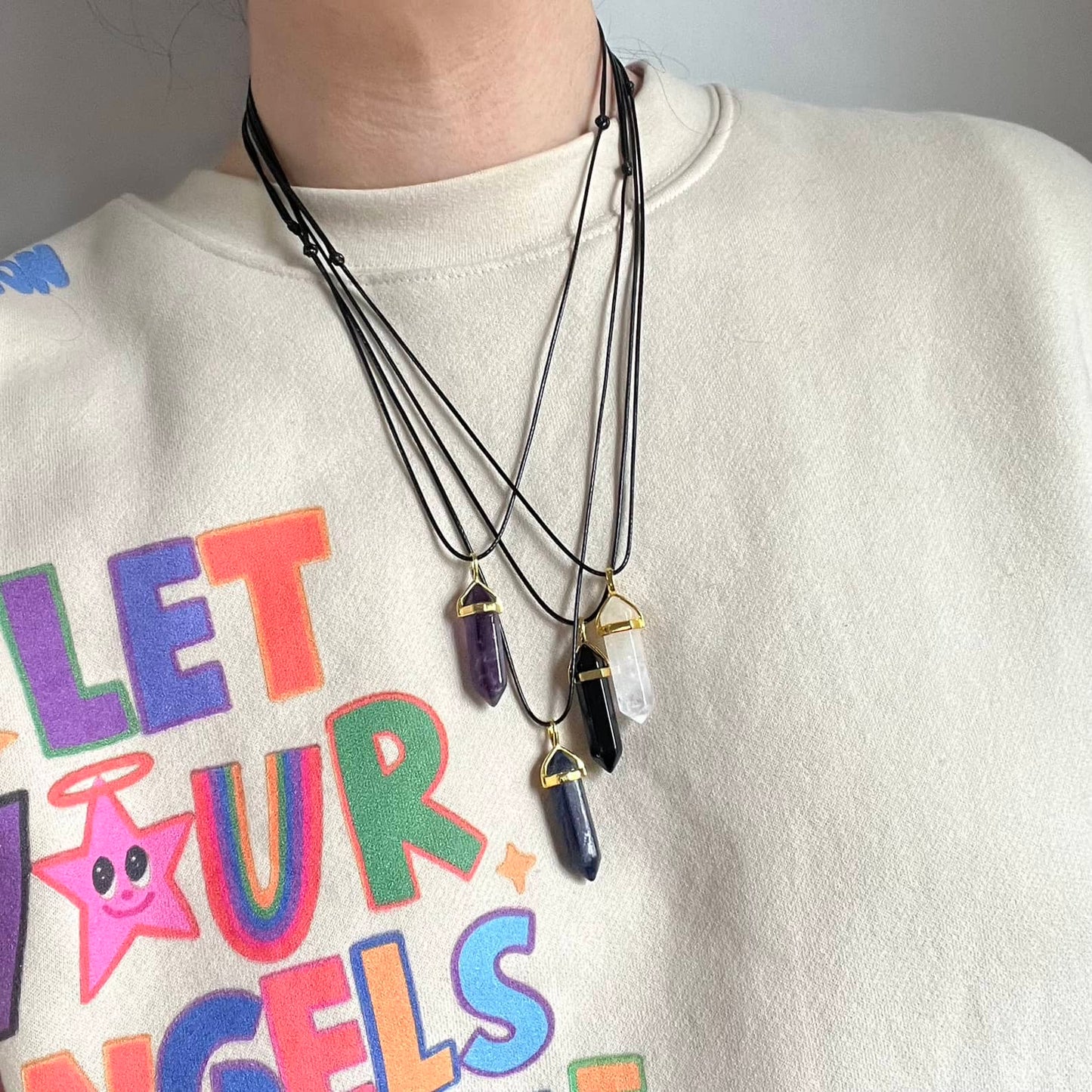 Energy Point Pendant - Clear Quartz
