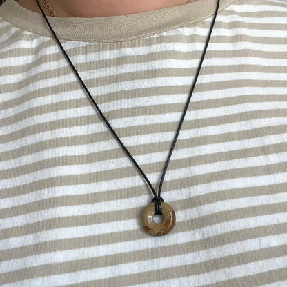Disc Pendant - Landscape Jasper