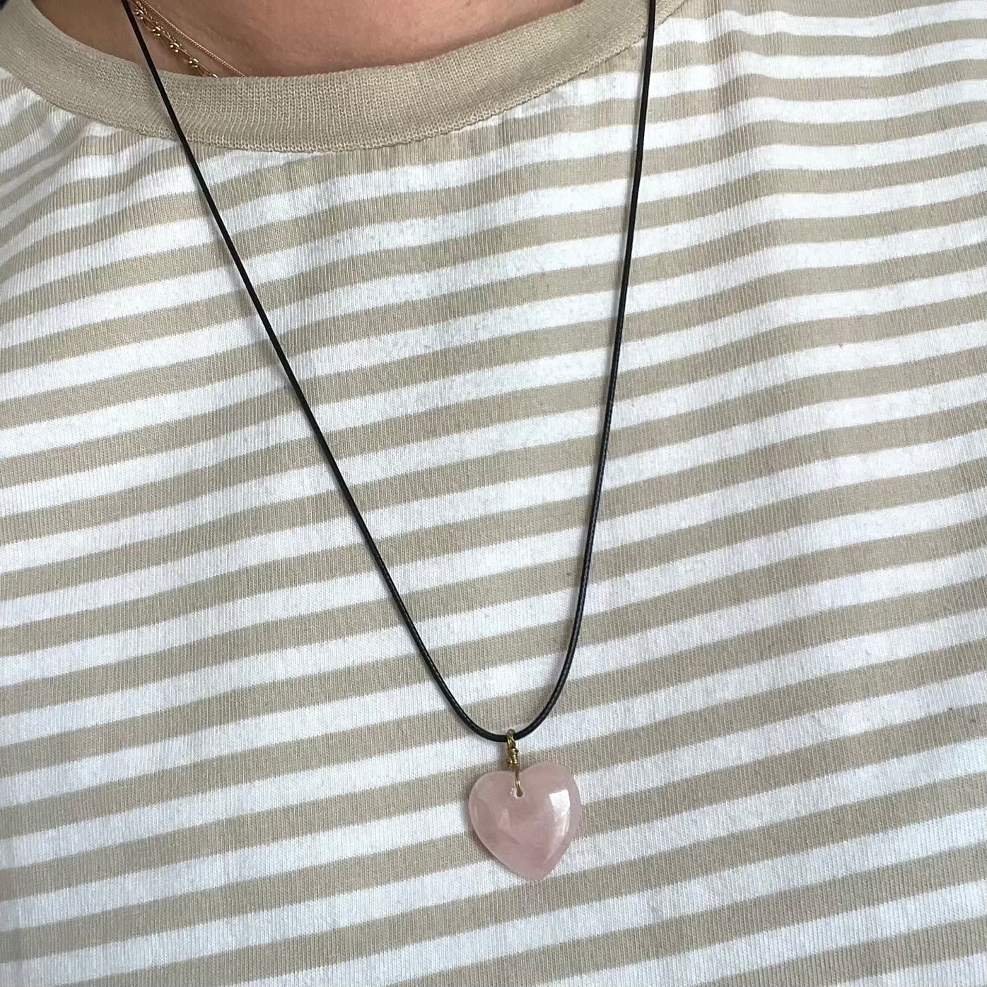 Self Love Pendant - Rose Quartz