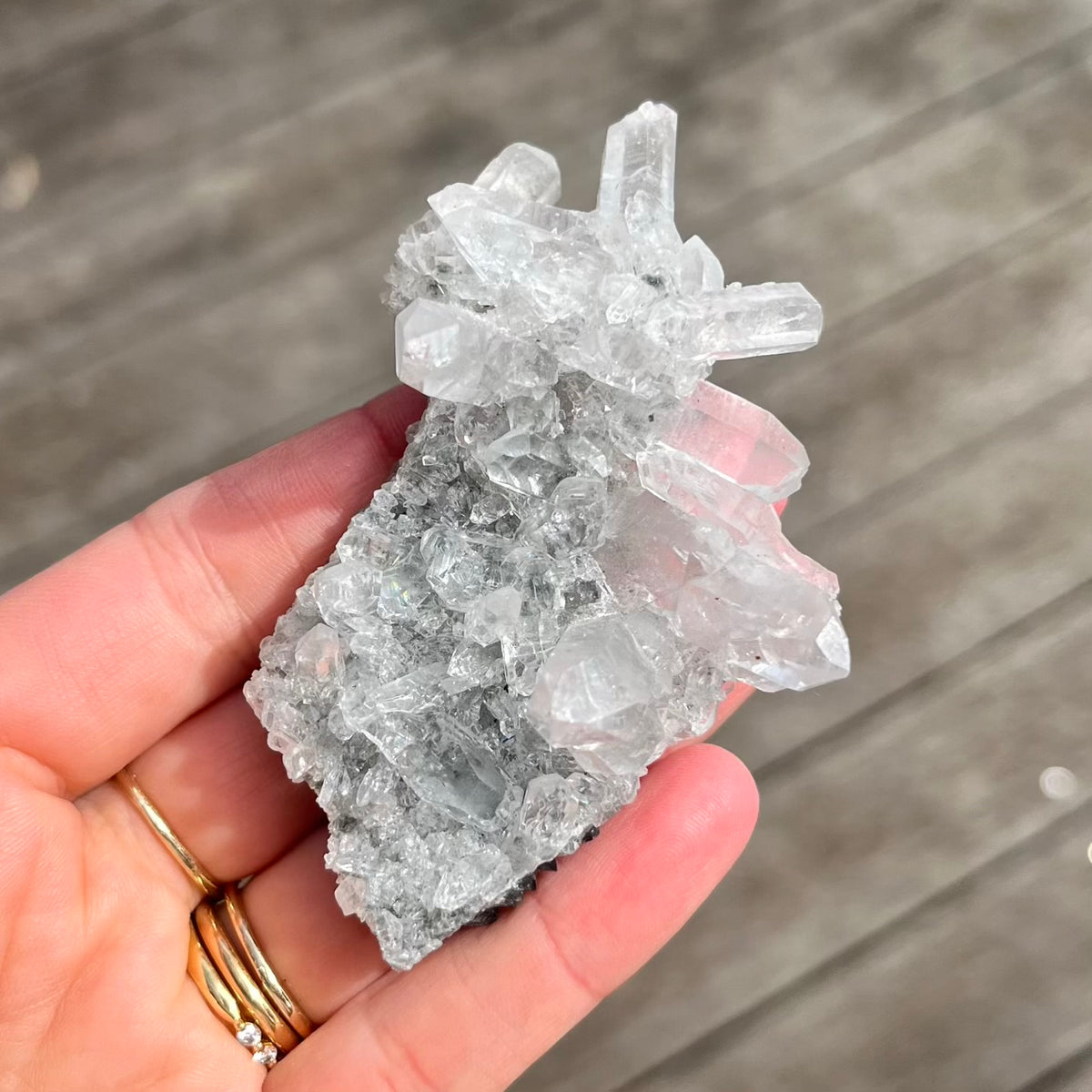 Clear Quartz Small Cluster Crystal - Wisdom, Intention