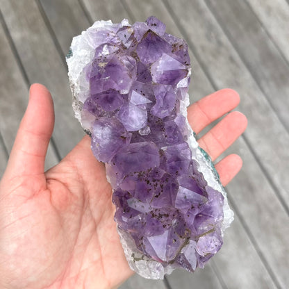 Amethyst Large Cluster Crystal - Calming, Protective, Balancing