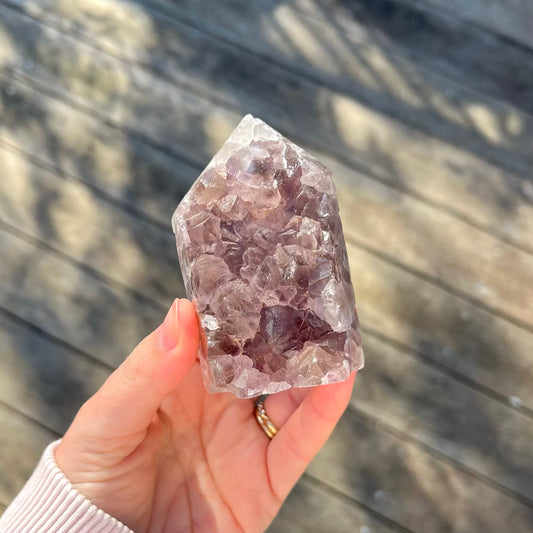 Amethyst Medium Cluster Point Crystal - Peace, Intuition, Protection