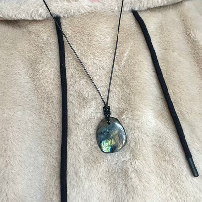 Labradorite Irregular Pendant - ONE OF A KIND