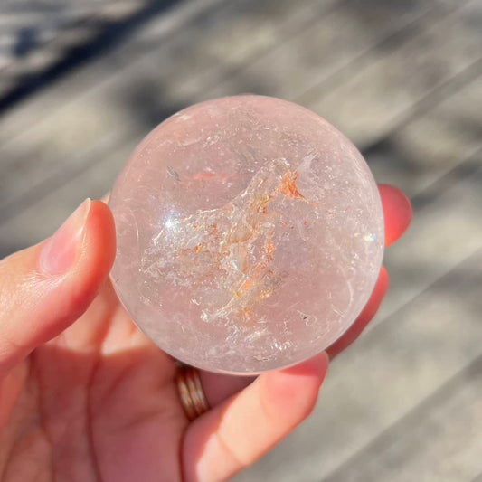 Clear Quartz Sphere Crystal - Medium