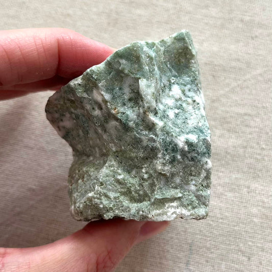 Moss Agate Raw Crystal - Medium