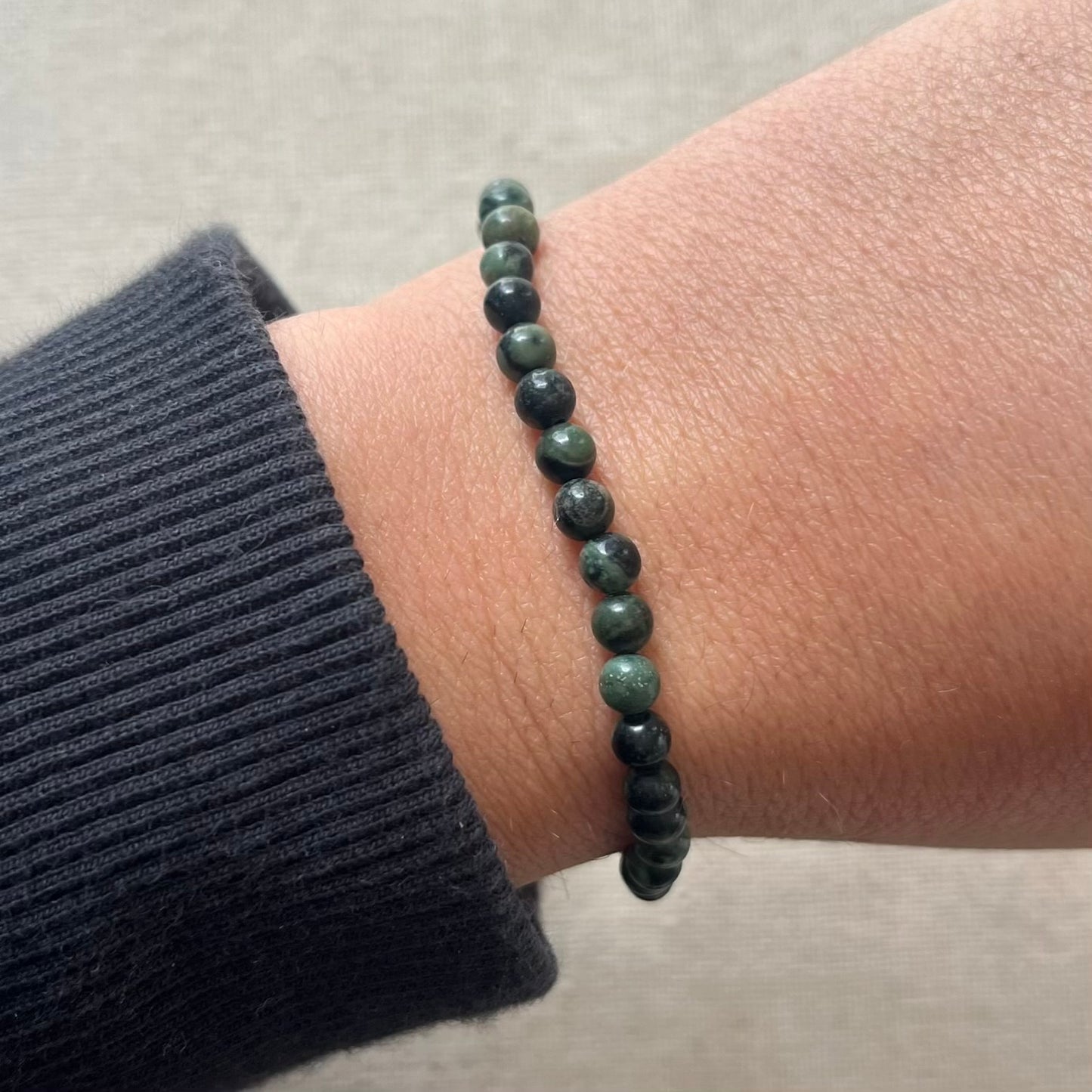 Kambaba Jasper 4mm Beaded Bracelet - Grounding