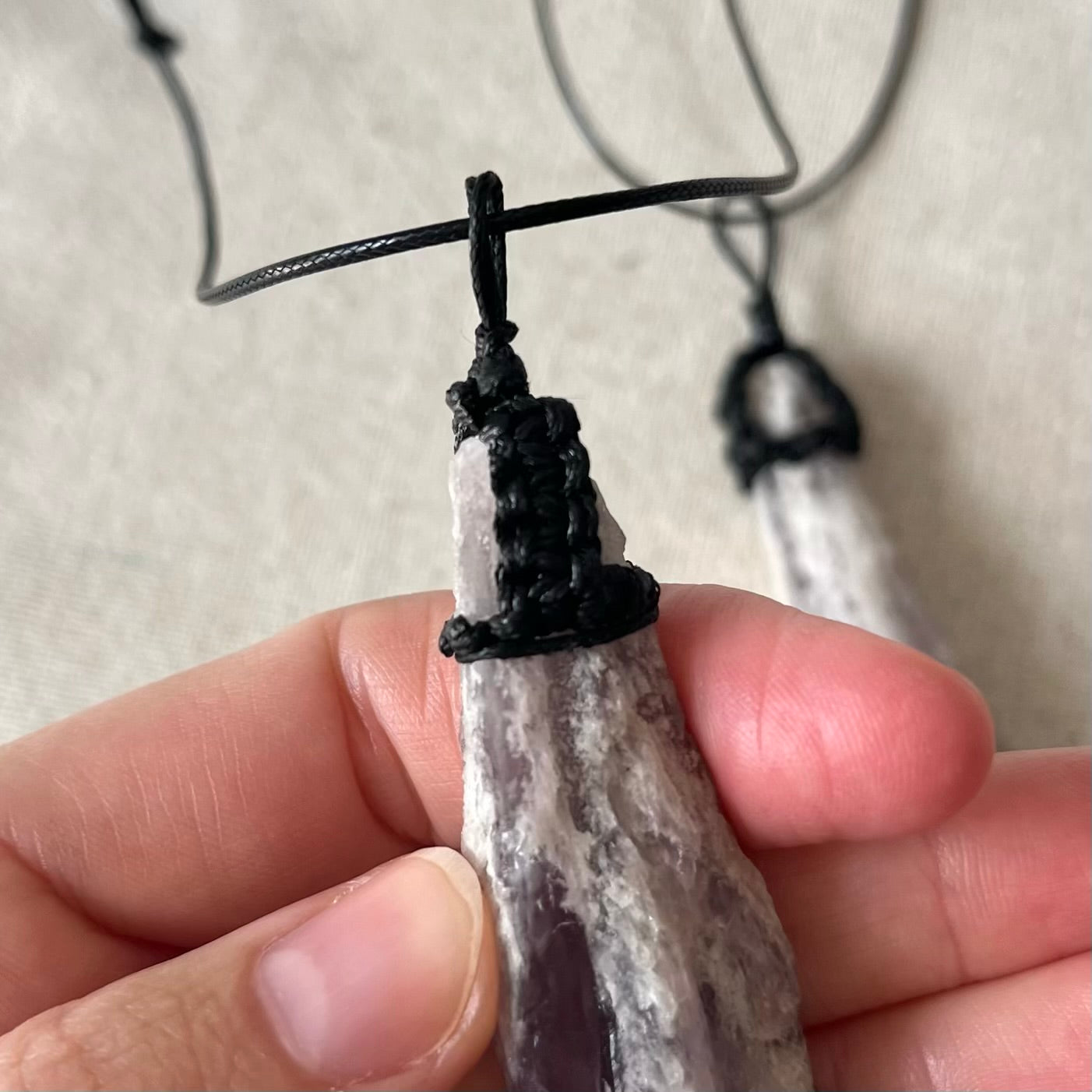 Amethyst Dog Tooth XL Pendant