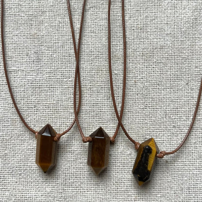 Power Point Pendant - Tiger Eye
