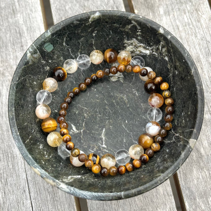 Black Onyx Medium Crystal Bowl - Protection, Grounding, Strength