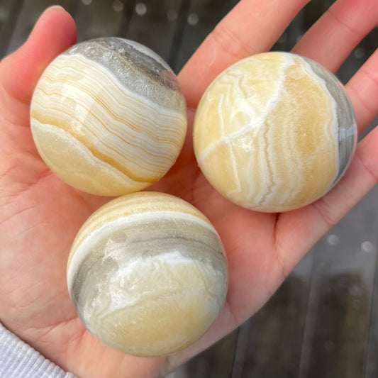 Aragonite Small Sphere Crystal - Restorative, Harmonising