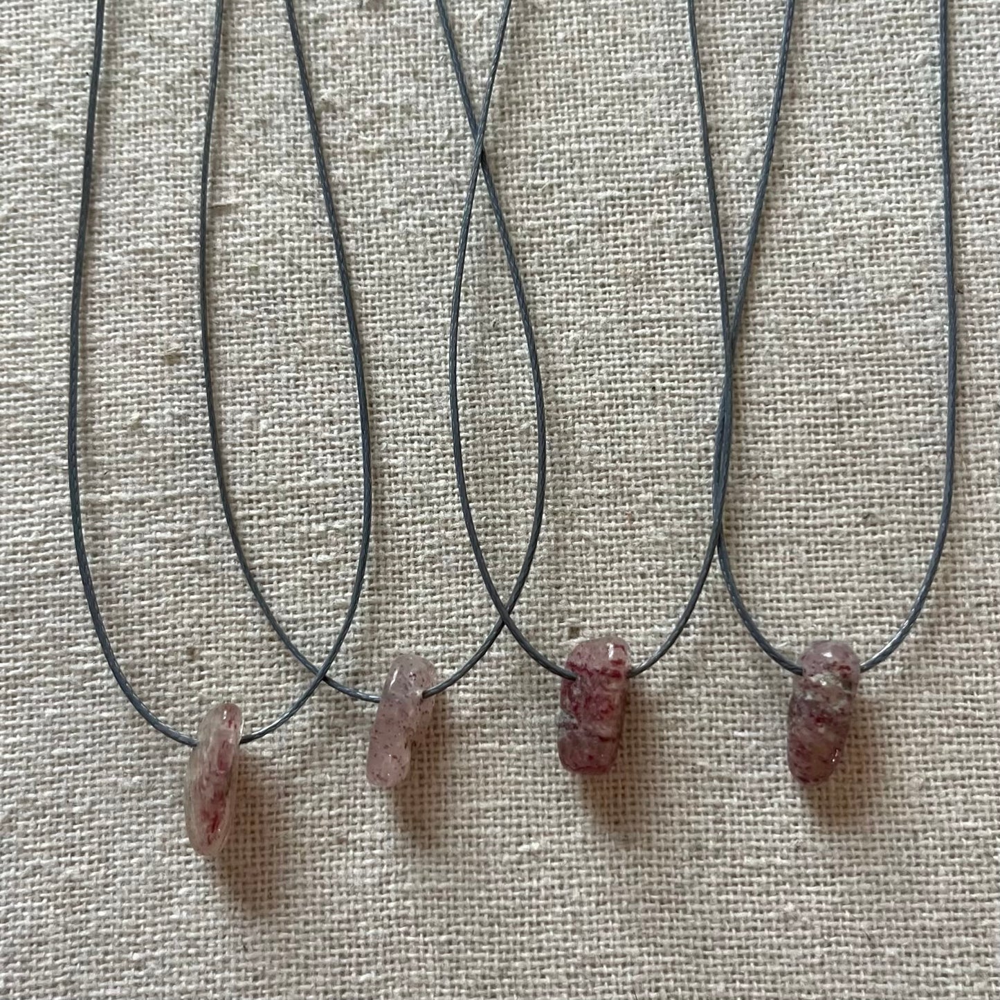 Love Magic Pendant - Strawberry Quartz