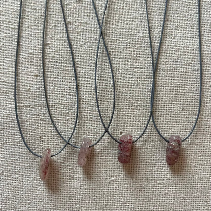 Love Magic Pendant - Strawberry Quartz