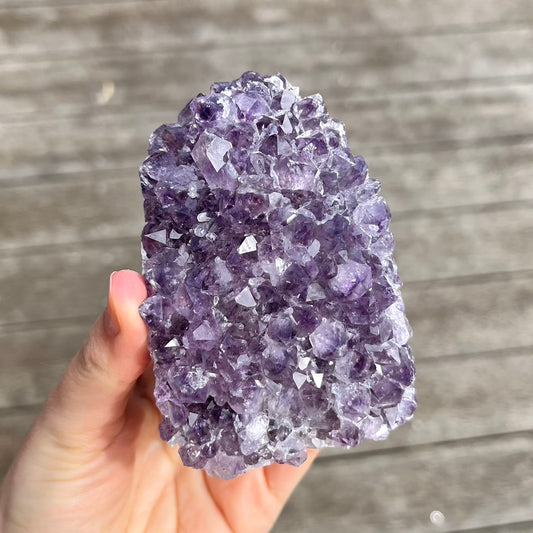 Amethyst Large Base-Cut Crystal – Calm, Protection & Balance