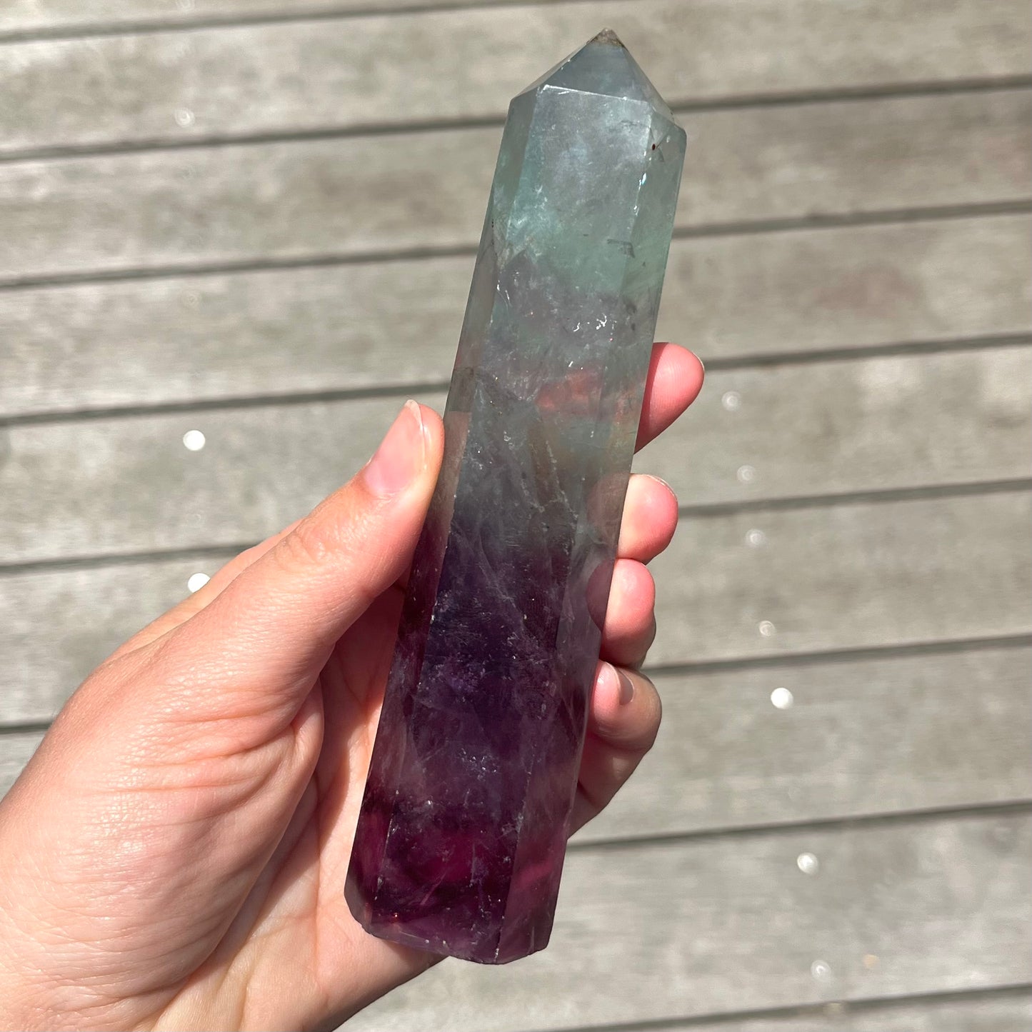 Fluorite Medium Tower Crystal - Vibrant, Clarifying, Uplifting