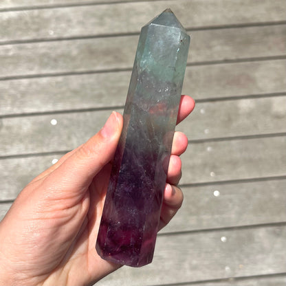 Fluorite Medium Tower Crystal - Vibrant, Clarifying, Uplifting
