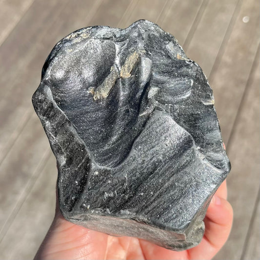 Silver Sheen Obsidian Large Raw Crystal – Protection, Inner Wisdom