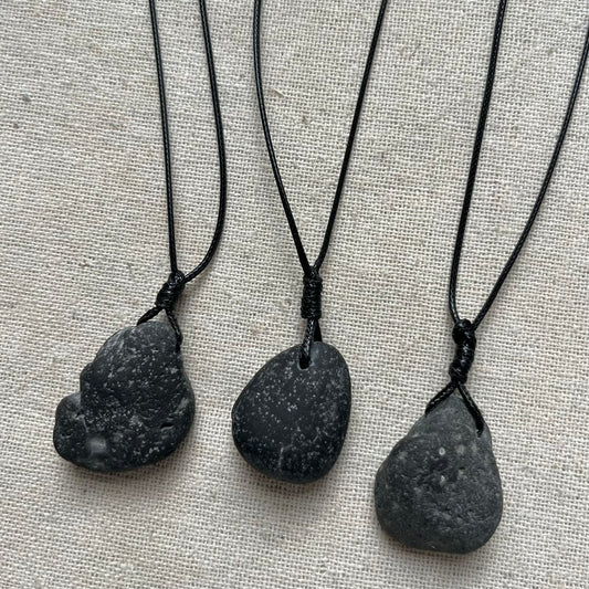 Grounding Pendant - Volcanic Rock/Basalt