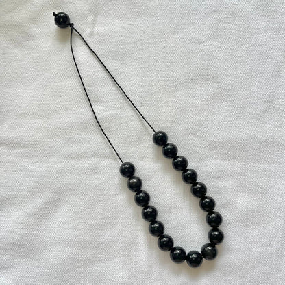 Obsidian Komboloi Worry Beads