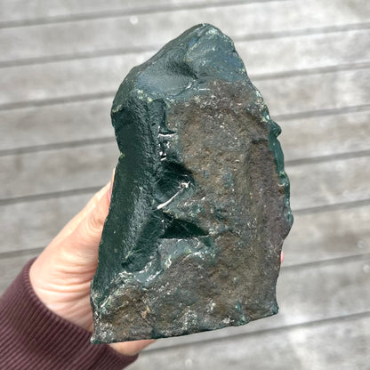 Bloodstone Large Base Cut Crystal - Vitality, Courage, Strength