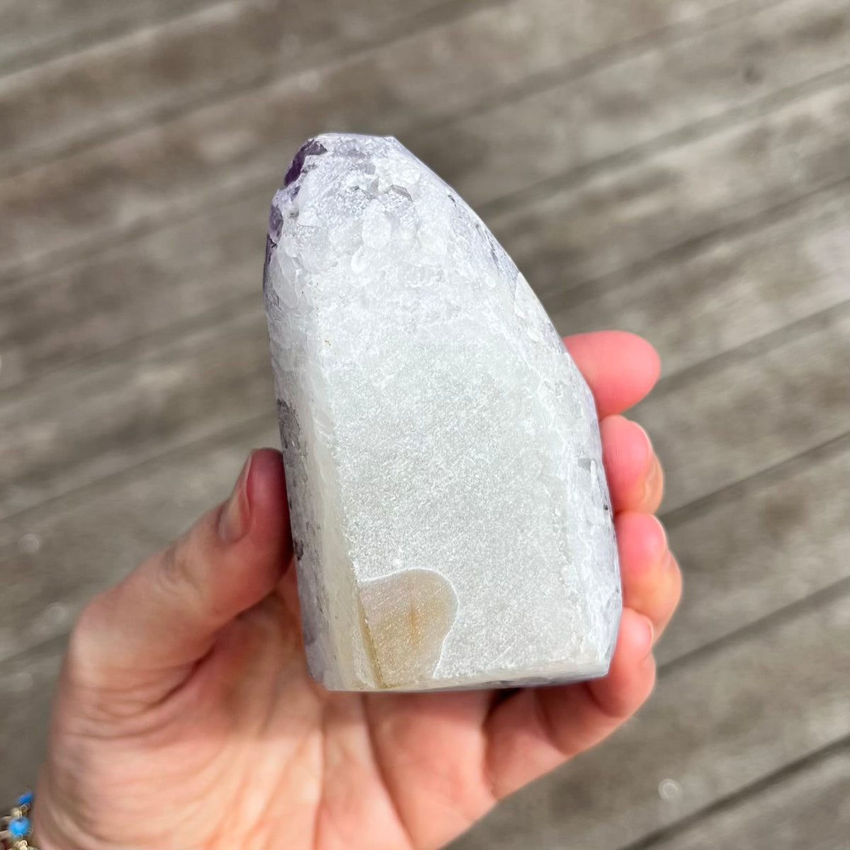 Amethyst Medium Base-Cut Crystal -  Calm, Protection & Balance