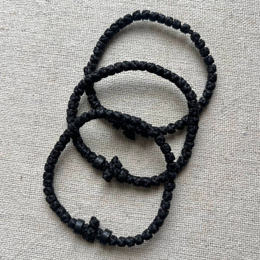 Komboskini Thick Bracelet - Black
