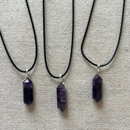 Divine Point Pendant - Amethyst