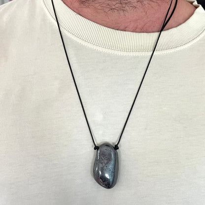 Grounding Pendant - Black Hematite