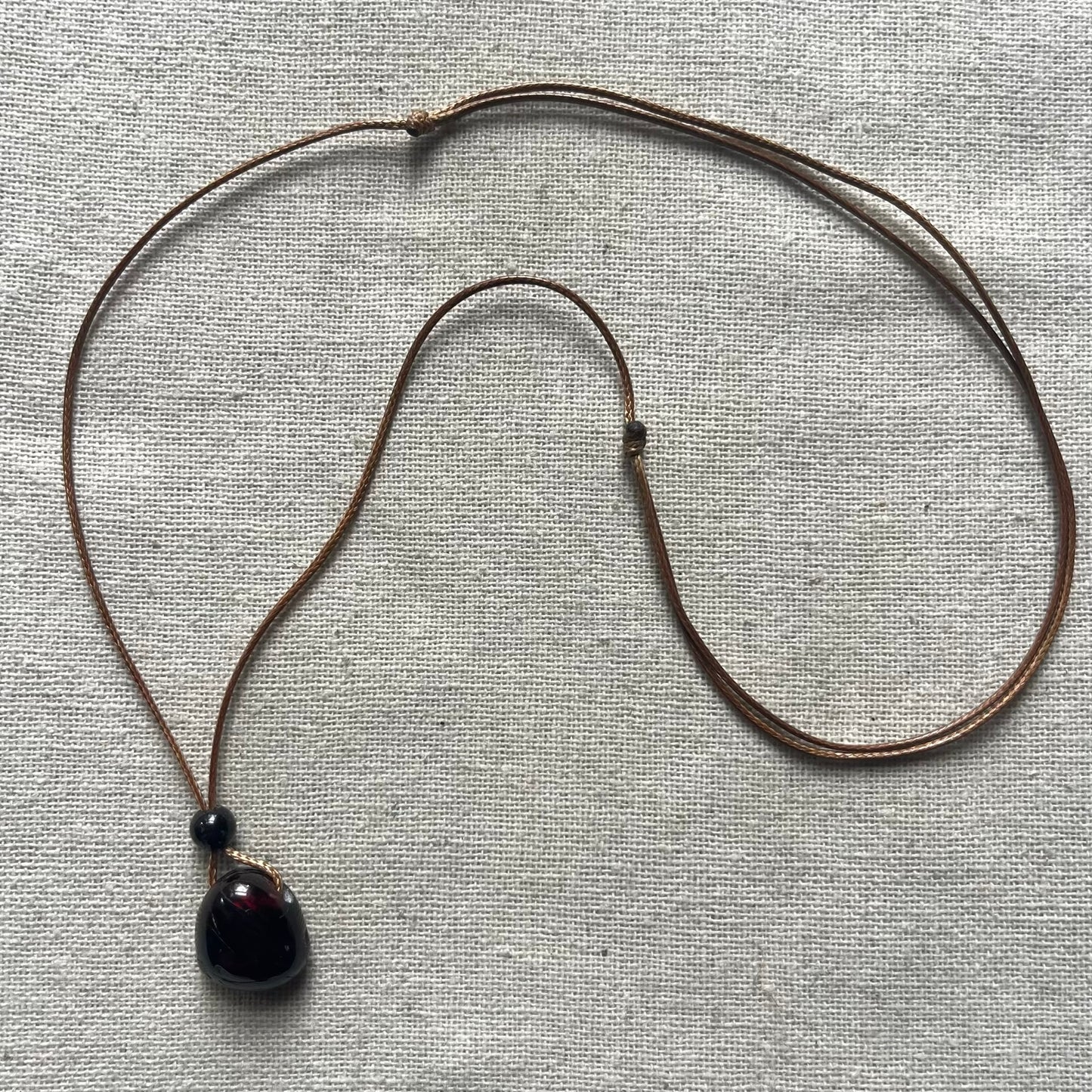 Courage Pendant - Garnet