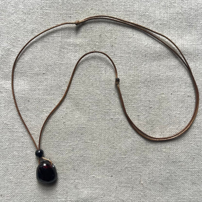 Courage Pendant - Garnet