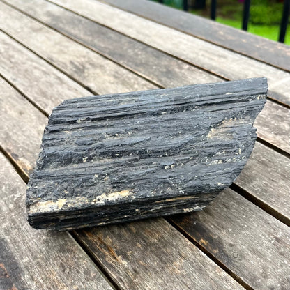 Black Tourmaline XL Raw Crystal - Protection