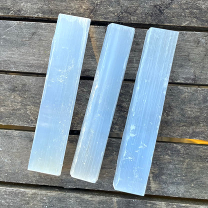Selenite Large Rod Crystal - High Vibe, Protection, Spiritual Connection