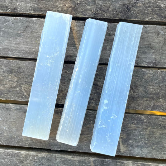 Selenite Large Rod Crystal - High Vibe, Protection, Spiritual Connection