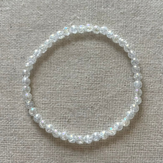 Angel Aura Quartz 4mm Beaded Bracelet - Radiance