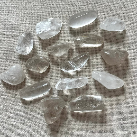 Clear Quartz Tumble Stone - Clarity, Amplification, Healing