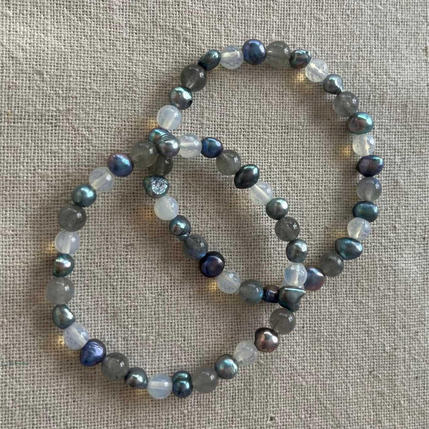 Mermaid Magic Bracelet - Labradorite, Opalite & Freshwater Pearl